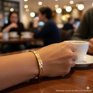 Gold Plated 18 k Bracelet. Stunning look😍